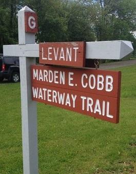 Marden E. Cobb Waterway Trail Sign